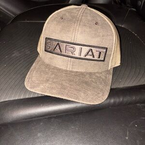 Ariat Tan and Brown Logo Cap